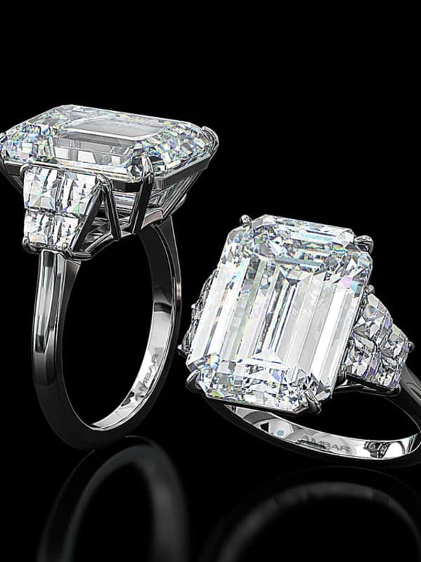 Bez Ambar statement diamond ring with Blaze® cut