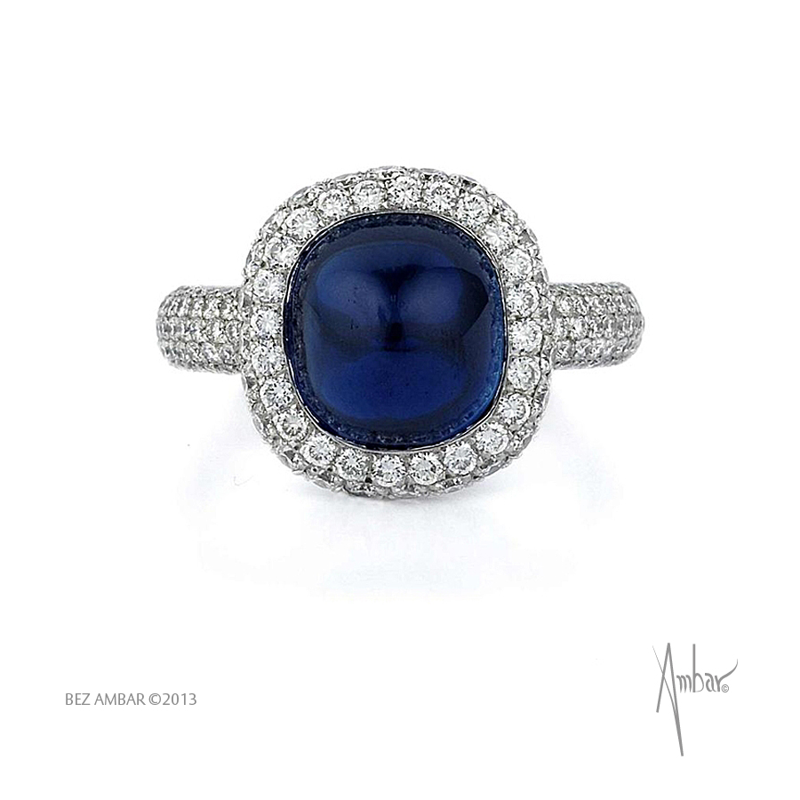 Custom Cabochon Sapphire Ring
