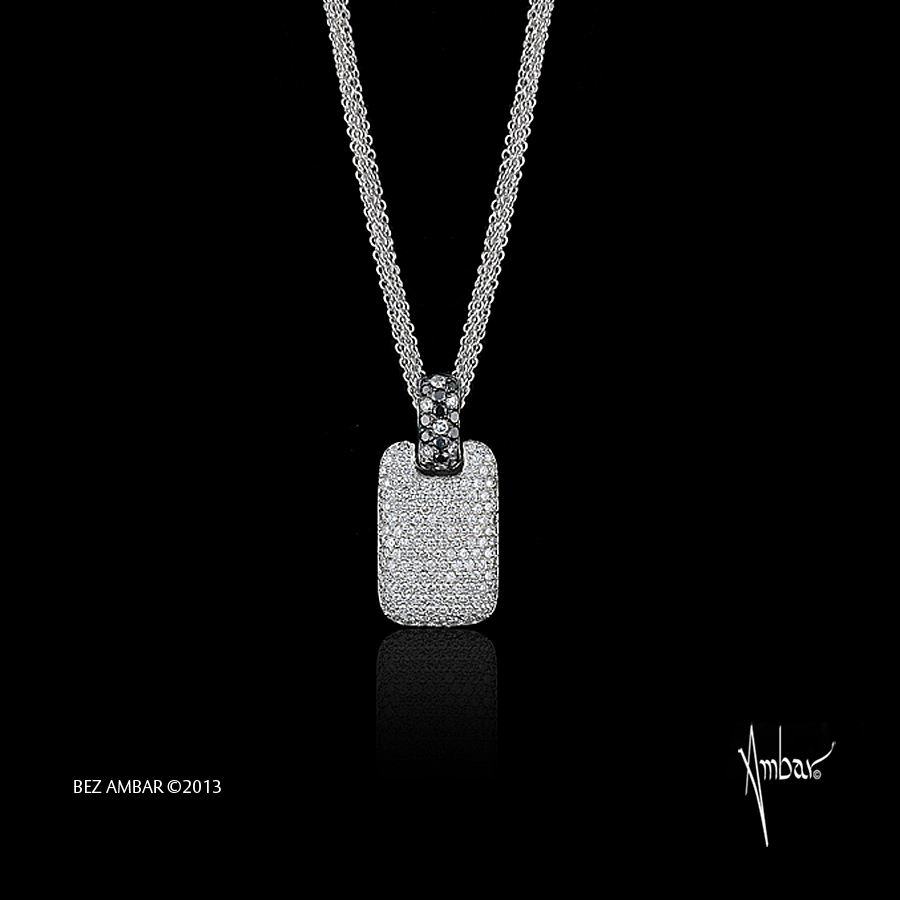 micro pave diamond pendant