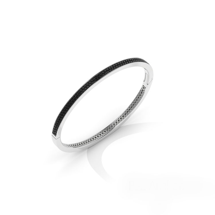 black diamond bangle